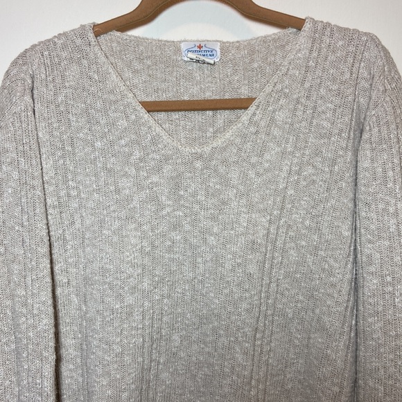 Medium Distinctive Sportswear Cream Pull- on Sweater - Picture 7 of 12